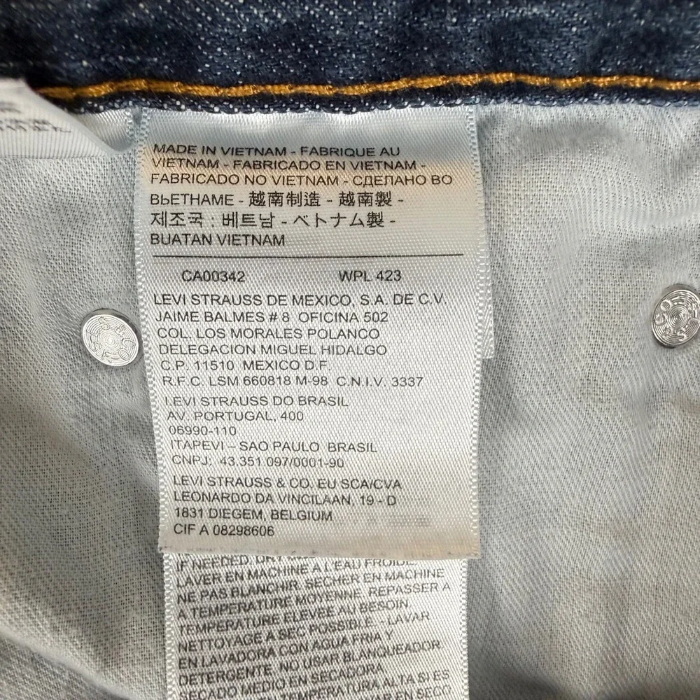 Levis 559 Relaxed Straight Jeans 44x29 Blue Denim Medium Wash 01559-0003
